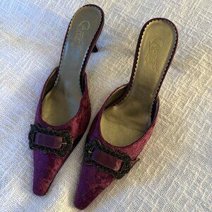 Carols by Carlos Santana Pointed Toe Kitten Heel - Purple